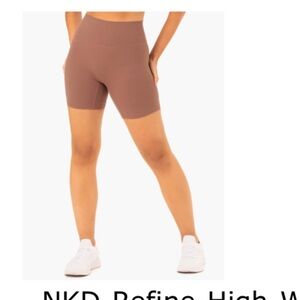 Ryderwear High Waist Bike Shorts - Brown